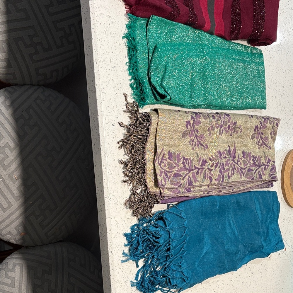 Colorful Patterned Scarves Set